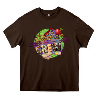 Chocolate Brown teacher crew Heavy Core Tee - NancyCooperArtShop
