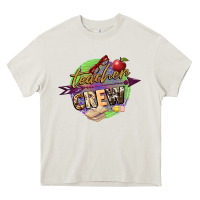 Cream teacher crew Heavy Core Tee - NancyCooperArtShop