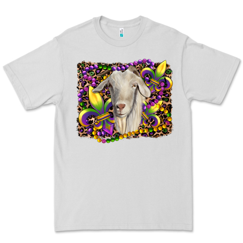 Mardi Gras Goat Fleur De Lis Premium Tee by RanaPortraitStore | Teevron