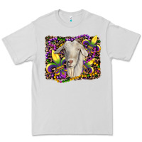 Dove Grey mardi gras goat fleur de lis Premium Tee - RanaPortraitStore