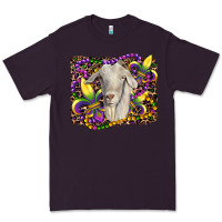 Plum mardi gras goat fleur de lis Premium Tee - RanaPortraitStore