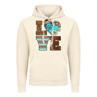 Vintage Artic American Football love and helmet Vintage Hoodie - NancyCooperArtShop
