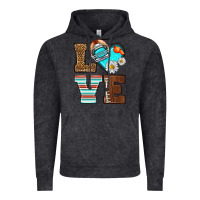 Vintage Black American Football love and helmet Vintage Hoodie - NancyCooperArtShop