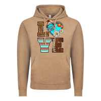 Vintage Coffee American Football love and helmet Vintage Hoodie - NancyCooperArtShop