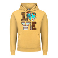 Vintage Mustard American Football love and helmet Vintage Hoodie - NancyCooperArtShop