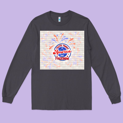 America And Freedom Long Sleeve Tee Designed By Tumblerdesignbyshophia