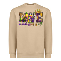 Mushroom love. ardi gras y'all Heavyweight Sweatshirt - OliviaCreatesArt