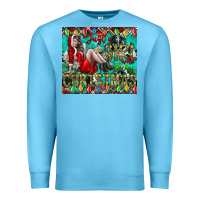 Ocean Blue Just A Girl Who Loves Christmas Premium Sweatshirt - CowhideDigitalArt