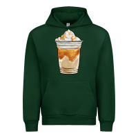 Forest Green iced caramel frappuccino coffee Urban Hoodie - BarkalooDesign