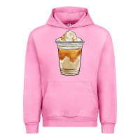 Fuchsia Pink iced caramel frappuccino coffee Urban Hoodie - BarkalooDesign