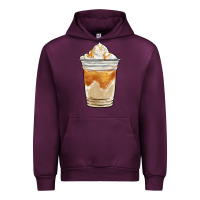 Mauve Wine iced caramel frappuccino coffee Urban Hoodie - BarkalooDesign