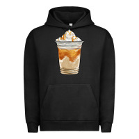 Pigment Black iced caramel frappuccino coffee Urban Hoodie - BarkalooDesign