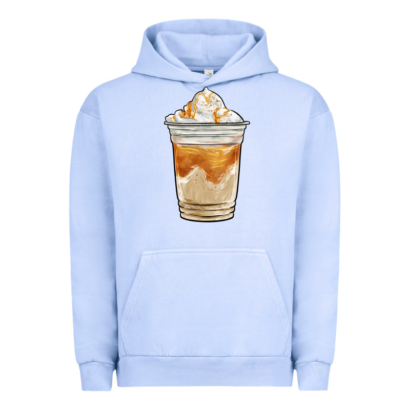 Iced Caramel Frappuccino Coffee Urban Hoodie by BarkalooDesign | Teevron