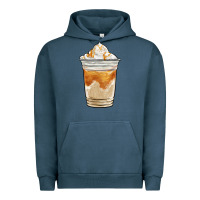 Pigment Midnight Navy iced caramel frappuccino coffee Urban Hoodie - BarkalooDesign
