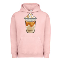Pigment Salmon iced caramel frappuccino coffee Urban Hoodie - BarkalooDesign