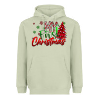 Matcha my first Christmas Heavyweight Hoodie - CowhideDigitalArt