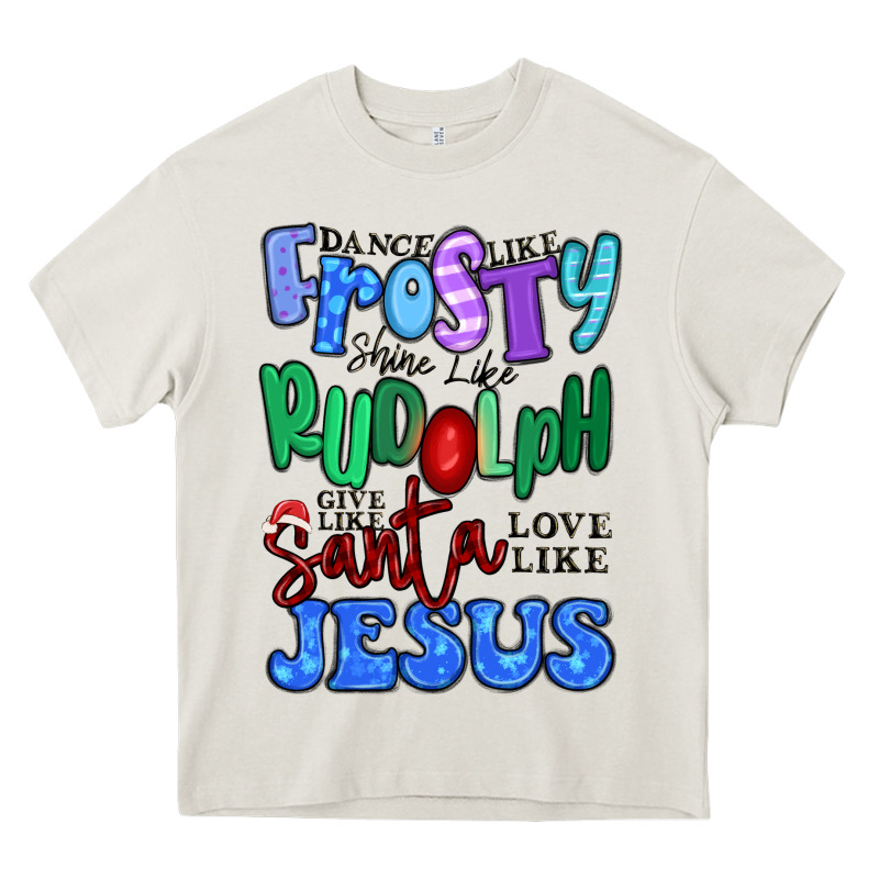 Dance Like Frosty Shine Like Rudolph Heavy Core Tee by MaliasSmallBusiness | Teevron