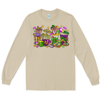 Mushroom Mardi Gras coffee cups Long Sleeve Tee - HowdyJamesFarm