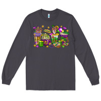 Smoke Mardi Gras coffee cups Long Sleeve Tee - HowdyJamesFarm