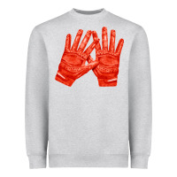 Heather Grey receiver gloves fa element 1 Heavyweight Sweatshirt - FaDigitalArtStudio
