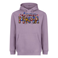 Lavender American mama Heavyweight Hoodie - CowhideDigitalArt