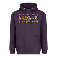 Plum American mama Heavyweight Hoodie - CowhideDigitalArt