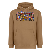 Toasted Coconut American mama Heavyweight Hoodie - CowhideDigitalArt