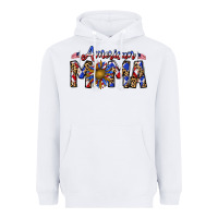 White American mama Heavyweight Hoodie - CowhideDigitalArt