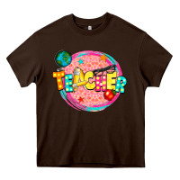 Chocolate Brown teacher Heavy Core Tee - NancyCooperArtShop