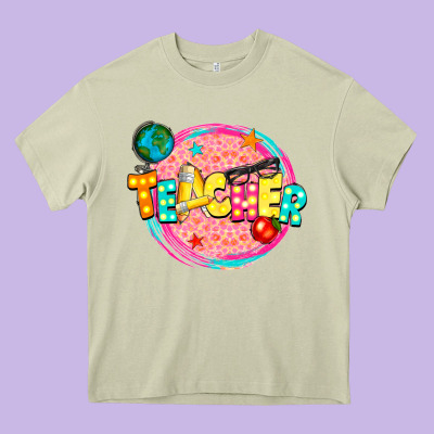 Teacher Heavy Core Tee Designed By Nancycooperartshop