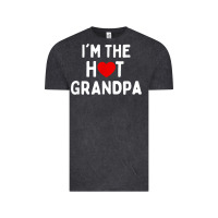 Vintage Black mens i love hot grandpa  i'm the hot grandpa Vintage Tee - trangStudio