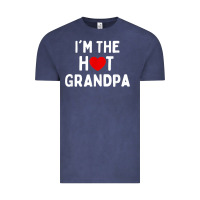 Vintage Denim mens i love hot grandpa  i'm the hot grandpa Vintage Tee - trangStudio