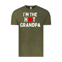 Vintage Olive mens i love hot grandpa  i'm the hot grandpa Vintage Tee - trangStudio