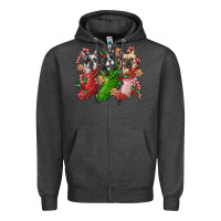 Charcoal Heather french bulldog with christmas socks Zipper Hoodie - FaDigitalArtStudio