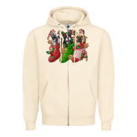 Sandshell french bulldog with christmas socks Zipper Hoodie - FaDigitalArtStudio