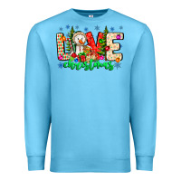 Ocean Blue love Christmas Premium Sweatshirt - CowhideDigitalArt