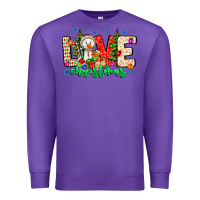 Purple love Christmas Premium Sweatshirt - CowhideDigitalArt