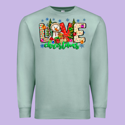 Love Christmas Premium Sweatshirt Designed By Cowhidedigitalart