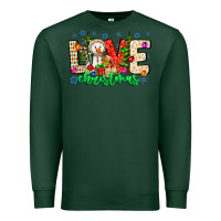 Sports Green love Christmas Premium Sweatshirt - CowhideDigitalArt