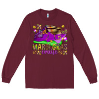 Burgundy Mardi Gras Cruise Long Sleeve Tee - HowdyJamesFarm