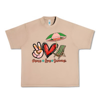 Burro Peace love summer Urban Heavy Tee - NancyCooperArtShop