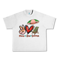 Lunar Rock Peace love summer Urban Heavy Tee - NancyCooperArtShop
