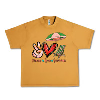 Peanut Butter Peace love summer Urban Heavy Tee - NancyCooperArtShop