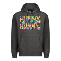 Charcoal Heather Hunny Bunny Easter Premium Hoodie - BundleAndBundleShop