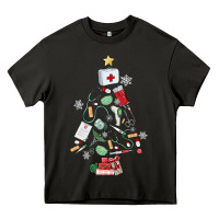 Asphalt nurse christmas tree Heavy Core Tee - MaliasSmallBusiness