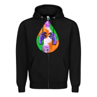 Black halloween hands teardrop Zipper Hoodie - BundleAndBundleShop