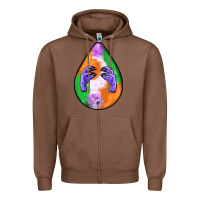 Chestnut halloween hands teardrop Zipper Hoodie - BundleAndBundleShop
