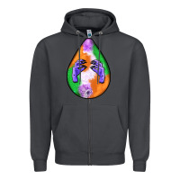 Smoke halloween hands teardrop Zipper Hoodie - BundleAndBundleShop