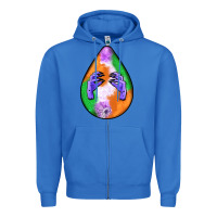 True Royal halloween hands teardrop Zipper Hoodie - BundleAndBundleShop