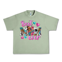 Oil Green Best Mom Ever Afro Woman Urban Heavy Tee - texasbilliewilder